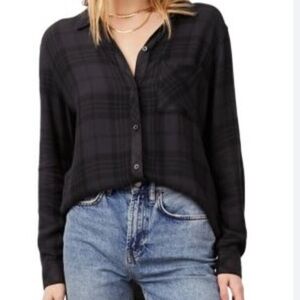 RAILS - Hunter Shirt - Shadow Black Plaid - XS